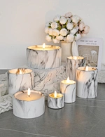 led flameless wax candles